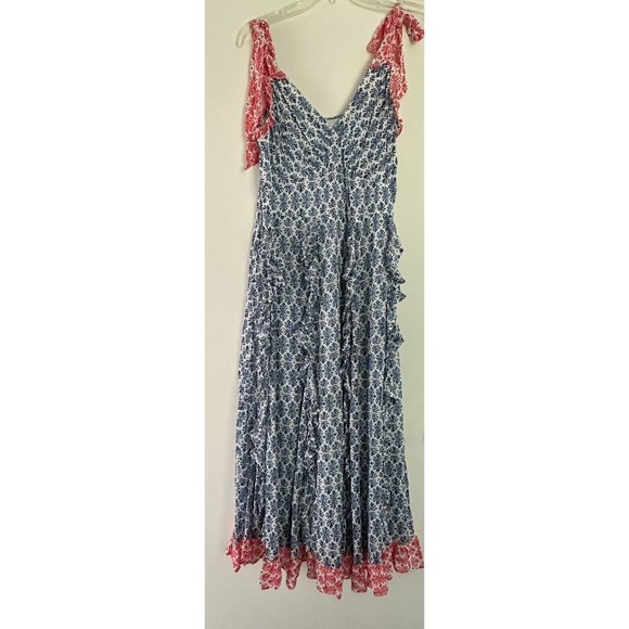 Vineyard Vines Dresses & Skirts - Vineyard Vines Dress Womens Small Red White And Blue Block Print Shell Maxi